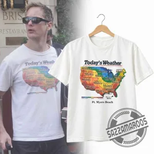 Alexander Skarsgård Wearing Alexander Today’s Weather Shitty Weather Shirt
