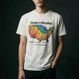 Alexander Skarsgård Wearing Alexander Today’s Weather Shitty Weather Shirt
