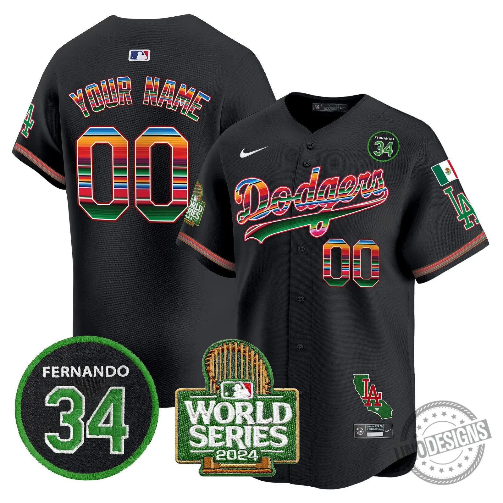 Dodgers Fernando Valenzuela Mexico World Series Patch Baseball Jersey 14 Dodgers Fernando Valenzuela Mexico World Series Patch Baseball Jersey
