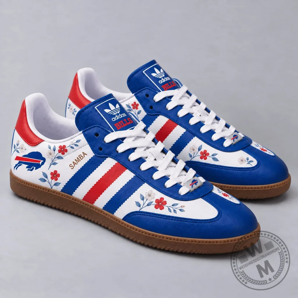 Buffalo Bills Floral Game Day Samba Shoes Buffalo Bills Floral Game Day Samba Shoes