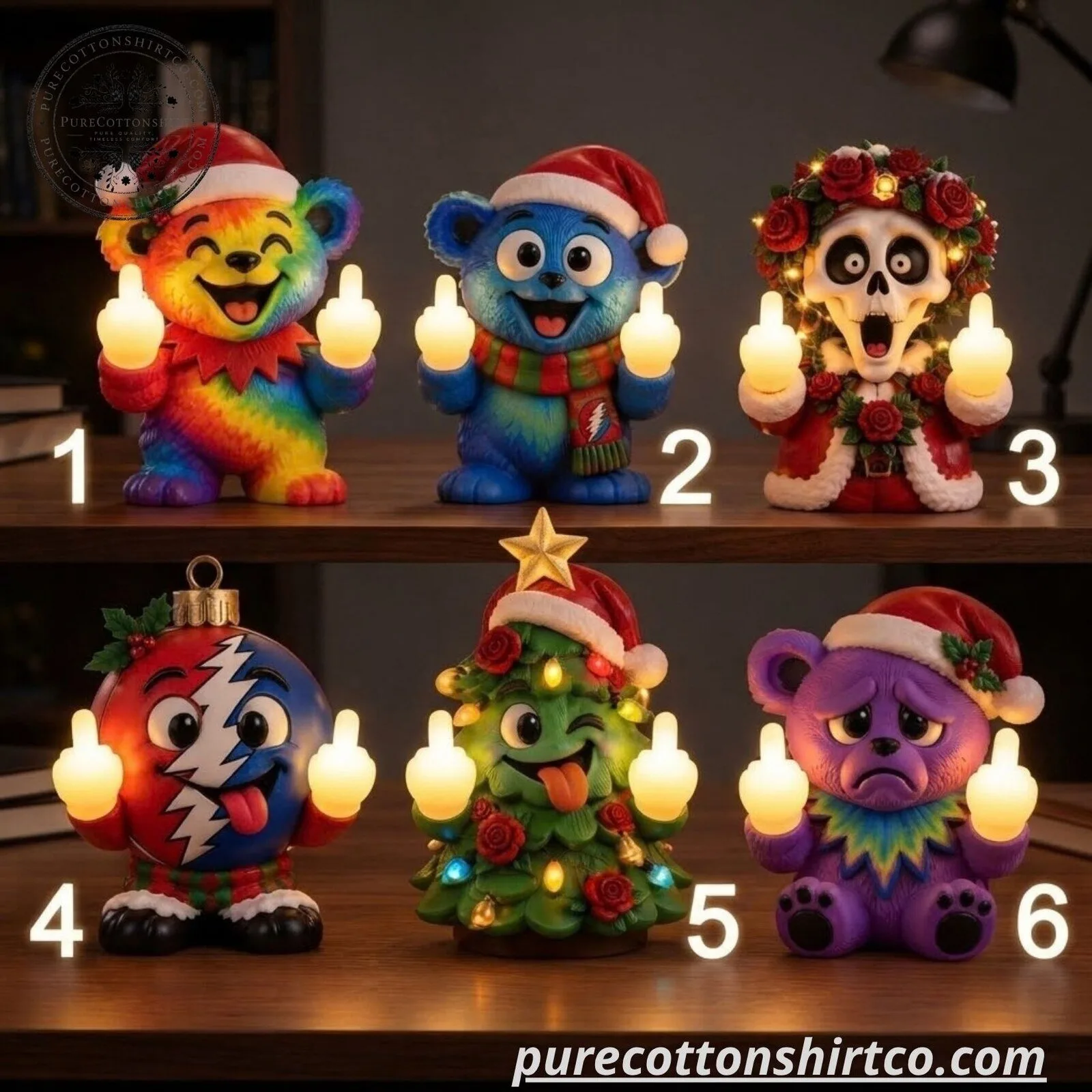 Grateful Dead Middle Finger LED Light 2026 – Funny Rock Band Desk Lamp 3 Grateful Dead Middle Finger LED Light 2026 – Funny Rock Band Desk Lamp