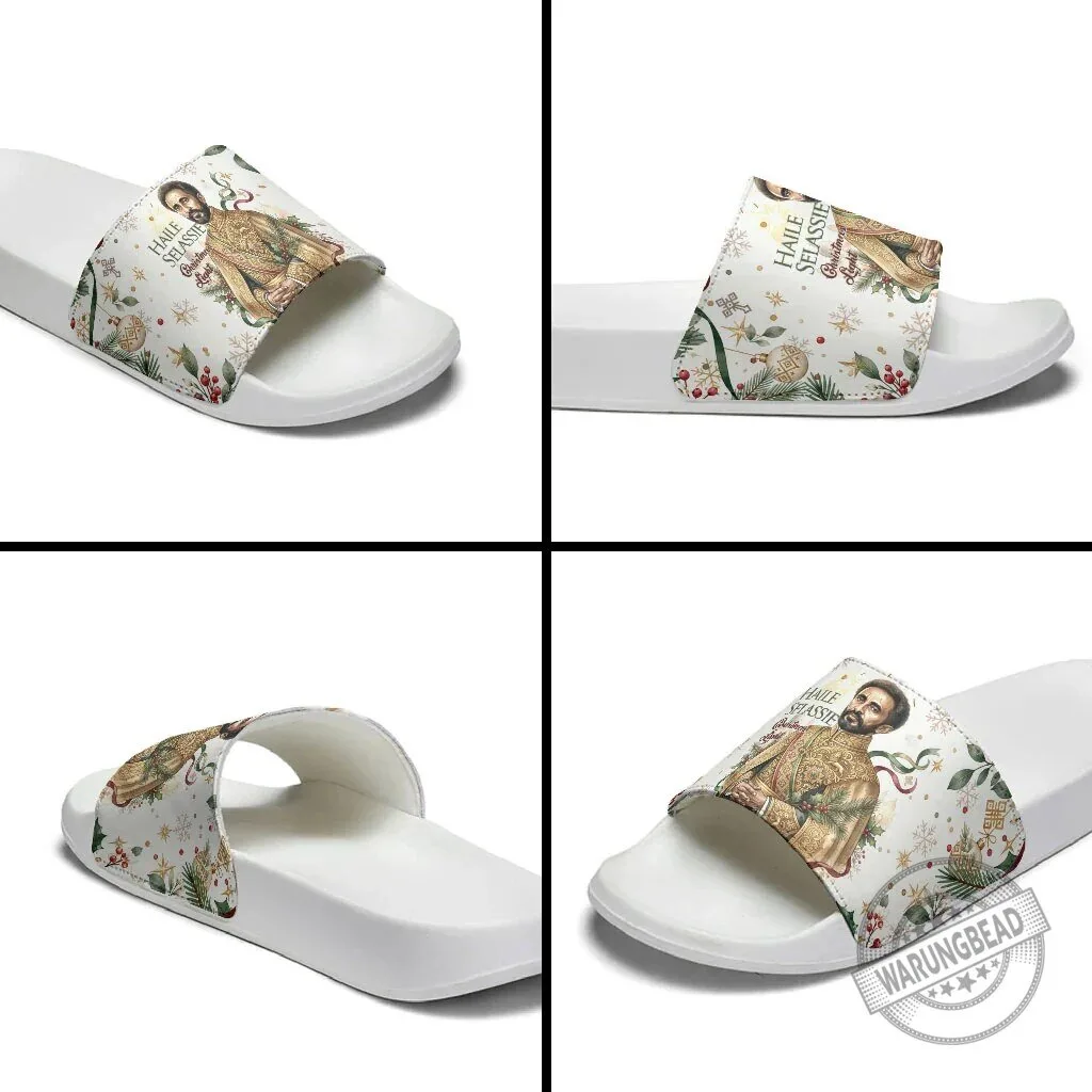 Haile Selassie Christmas Holiday Royal Ethiopian Orthodox Vintage Style Slide Sandals 11 Haile Selassie Christmas Holiday Royal Ethiopian Orthodox Vintage Style Slide Sandals