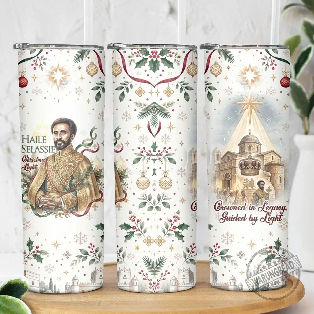 Haile Selassie Ethiopian Orthodox Christmas Light Skinny Tumbler 7 Haile Selassie Ethiopian Orthodox Christmas Light Skinny Tumbler