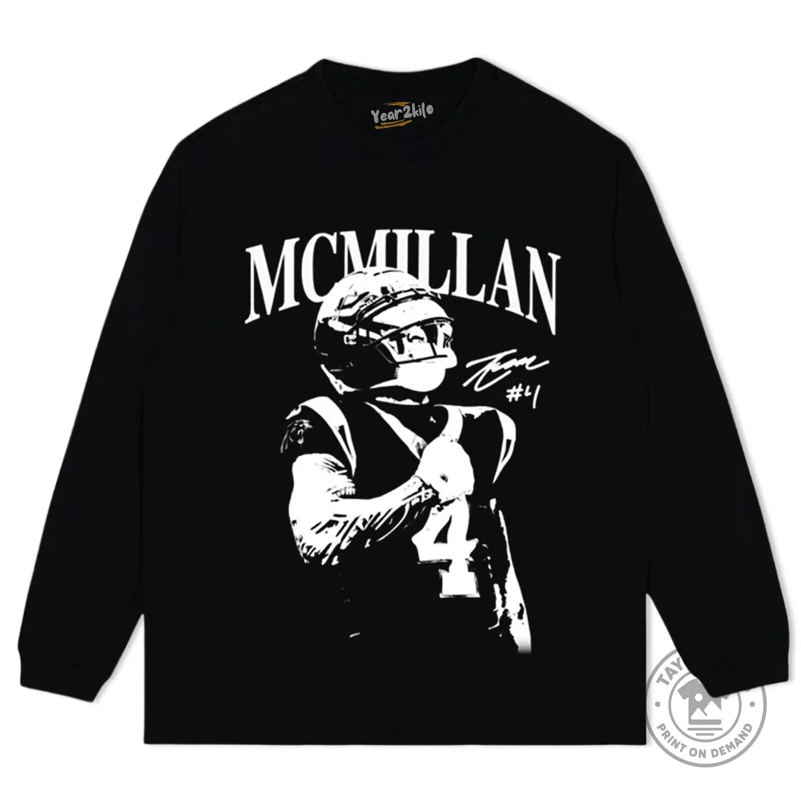 Vintage Tetairoa McMillan Football Player Graphic T-Shirt 13 Vintage Tetairoa McMillan Football Player Graphic T-Shirt