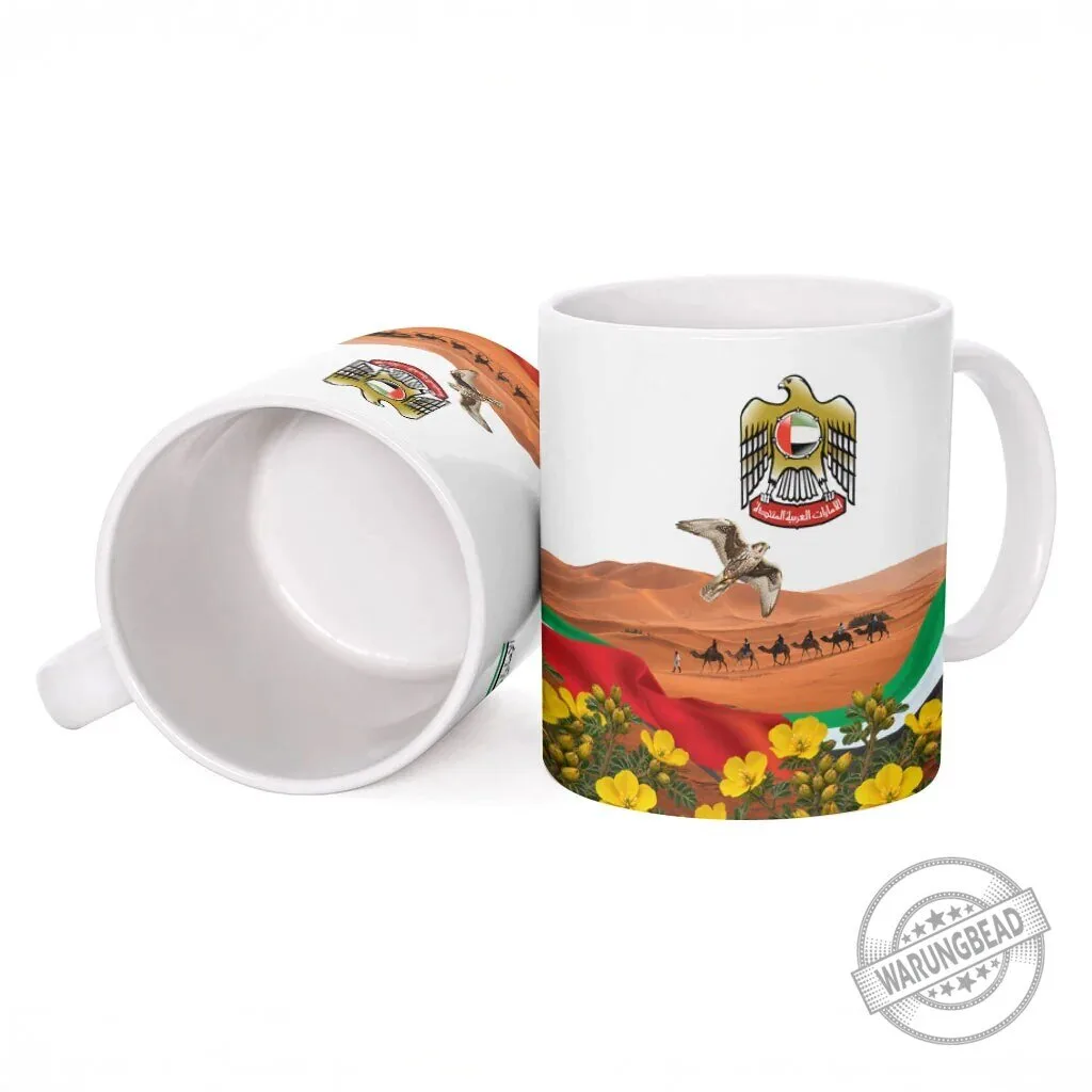 United Arab Emirates National Day Falcon and Burj Khalifa Ceramic Mug 7 United Arab Emirates National Day Falcon and Burj Khalifa Ceramic Mug
