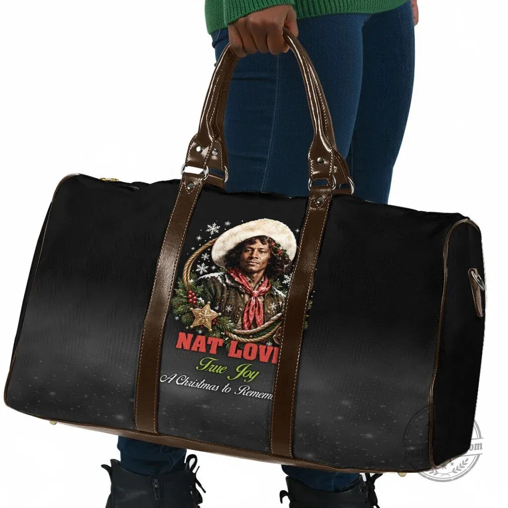 Nat Love Wild West Christmas Travel Bag African American Cowboy Holiday Portrait Art 7 Nat Love Wild West Christmas Travel Bag African American Cowboy Holiday Portrait Art