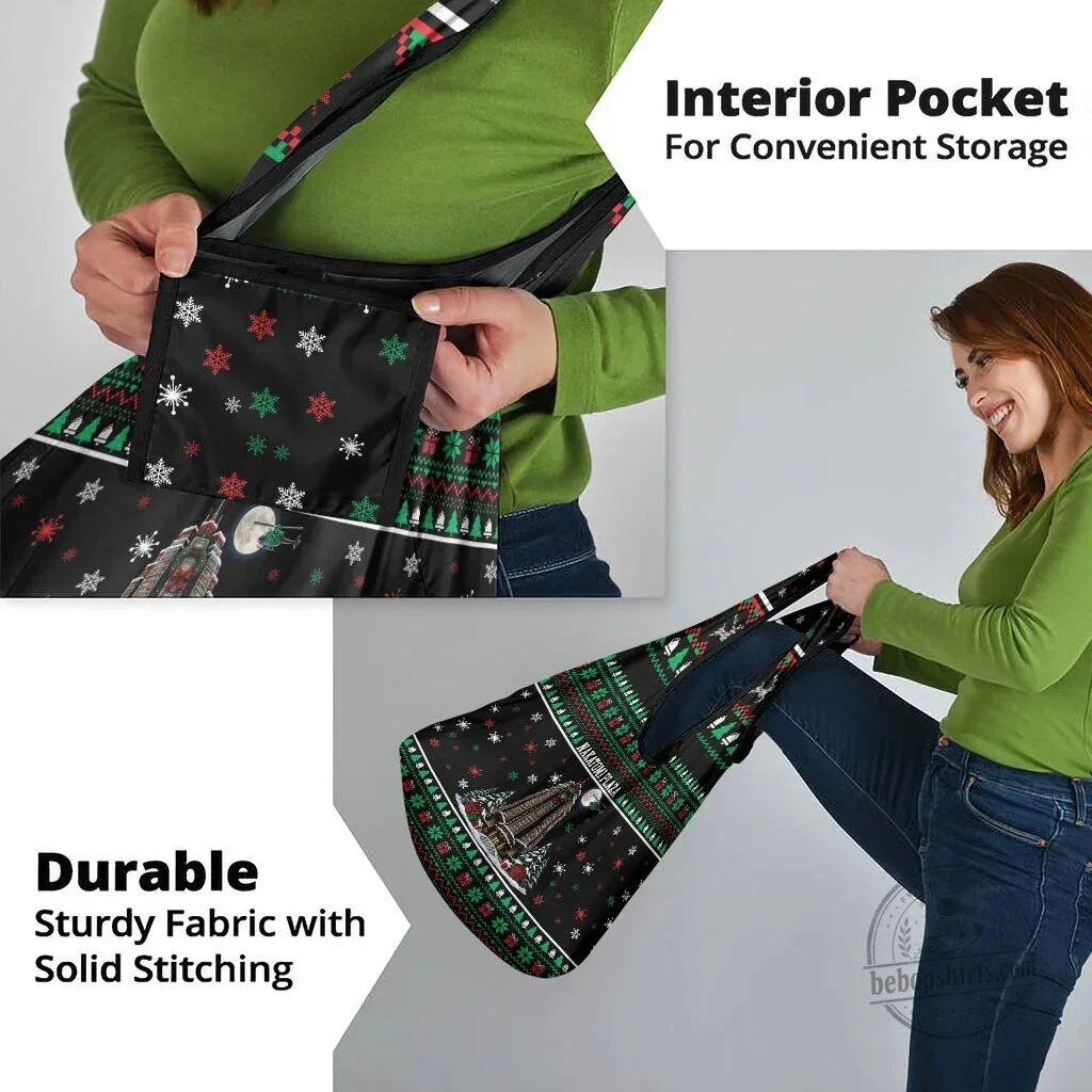 Nakatomi Plaza Christmas Party Ugly Sweater Die Hard Reusable Grocery Bag 12 Nakatomi Plaza Christmas Party Ugly Sweater Die Hard Reusable Grocery Bag