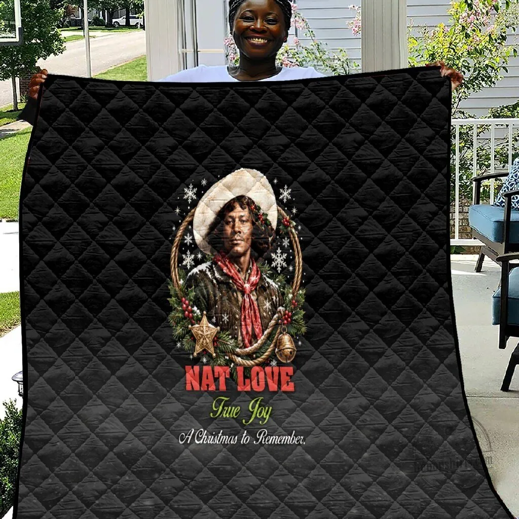 Nat Love Wild West Christmas Portrait Art Quilt
