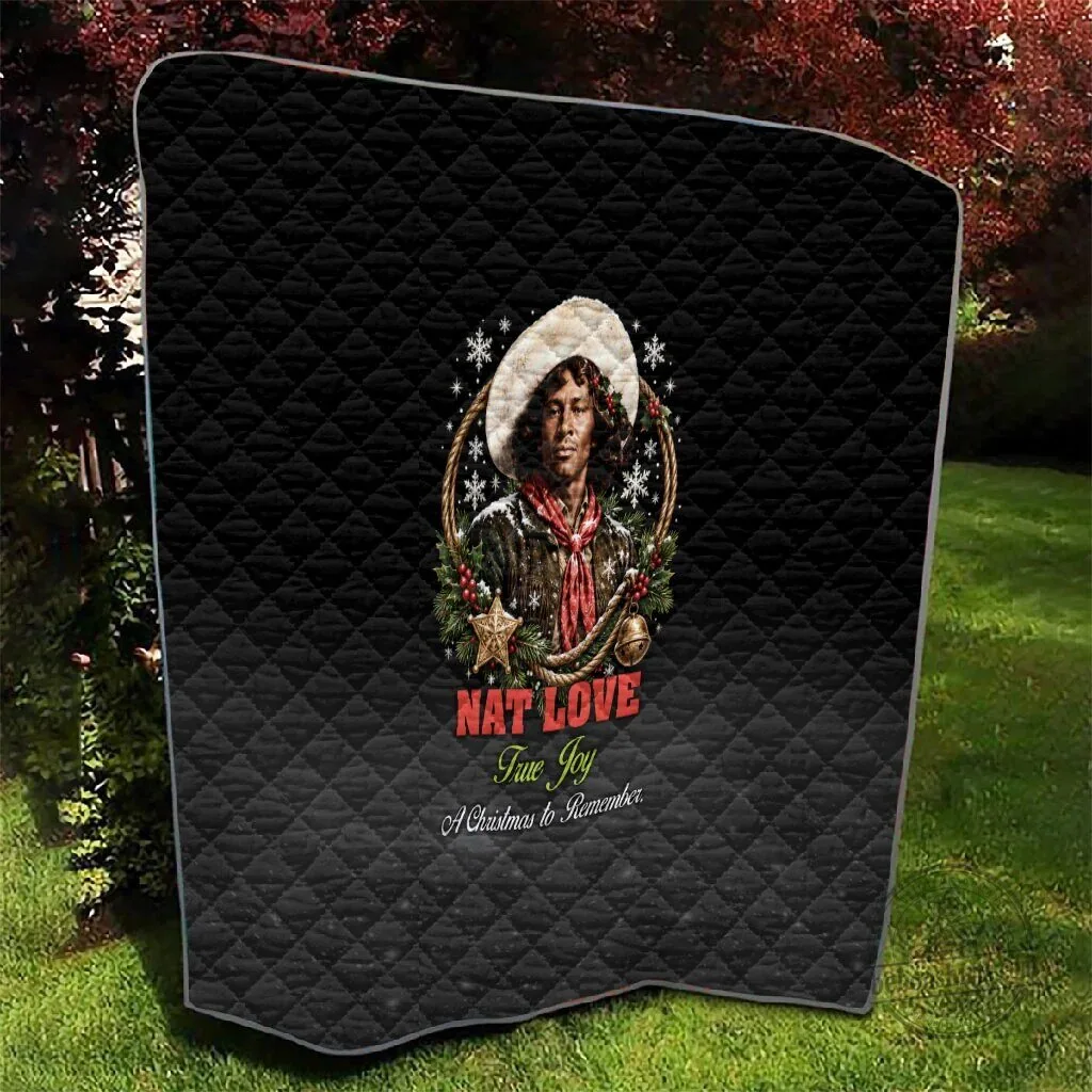 Nat Love Wild West Christmas Portrait Art Quilt 9 Nat Love Wild West Christmas Portrait Art Quilt