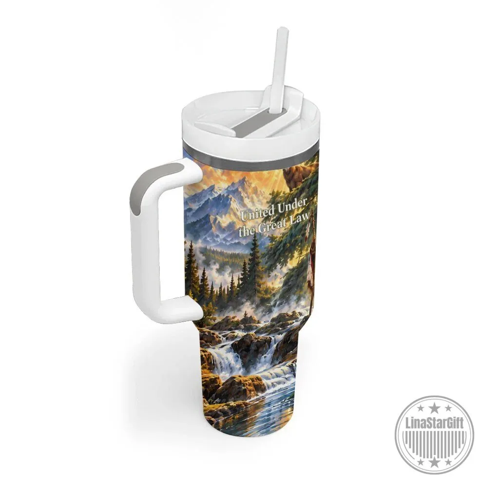 Iroquois We Do Not Inherit The Earth Nature Art Tumbler With Handle 7 Iroquois We Do Not Inherit The Earth Nature Art Tumbler With Handle