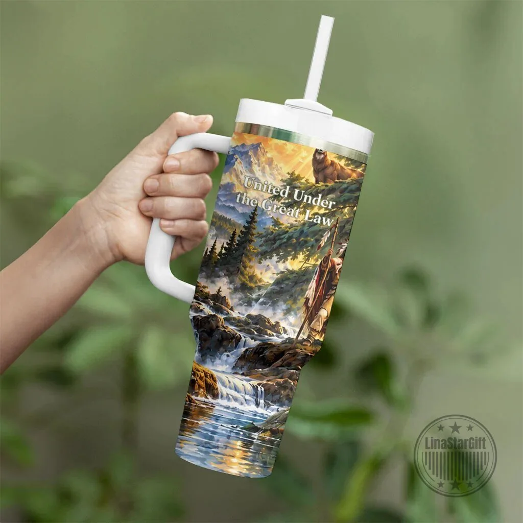 Iroquois We Do Not Inherit The Earth Nature Art Tumbler With Handle 8 Iroquois We Do Not Inherit The Earth Nature Art Tumbler With Handle