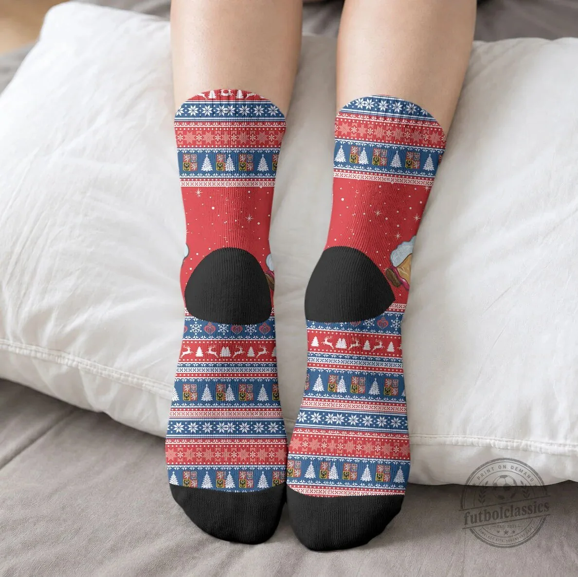 Czech Republic Christmas Jezisek Vesele Vanoce Holiday Socks 8 Czech Republic Christmas Jezisek Vesele Vanoce Holiday Socks
