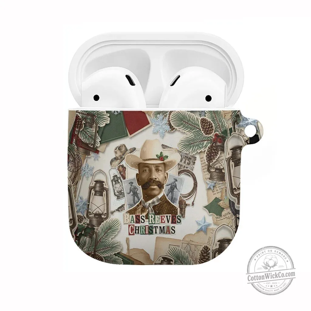 Bass Reeves Christmas Old West Marshal Frontier Collage AirPods Case