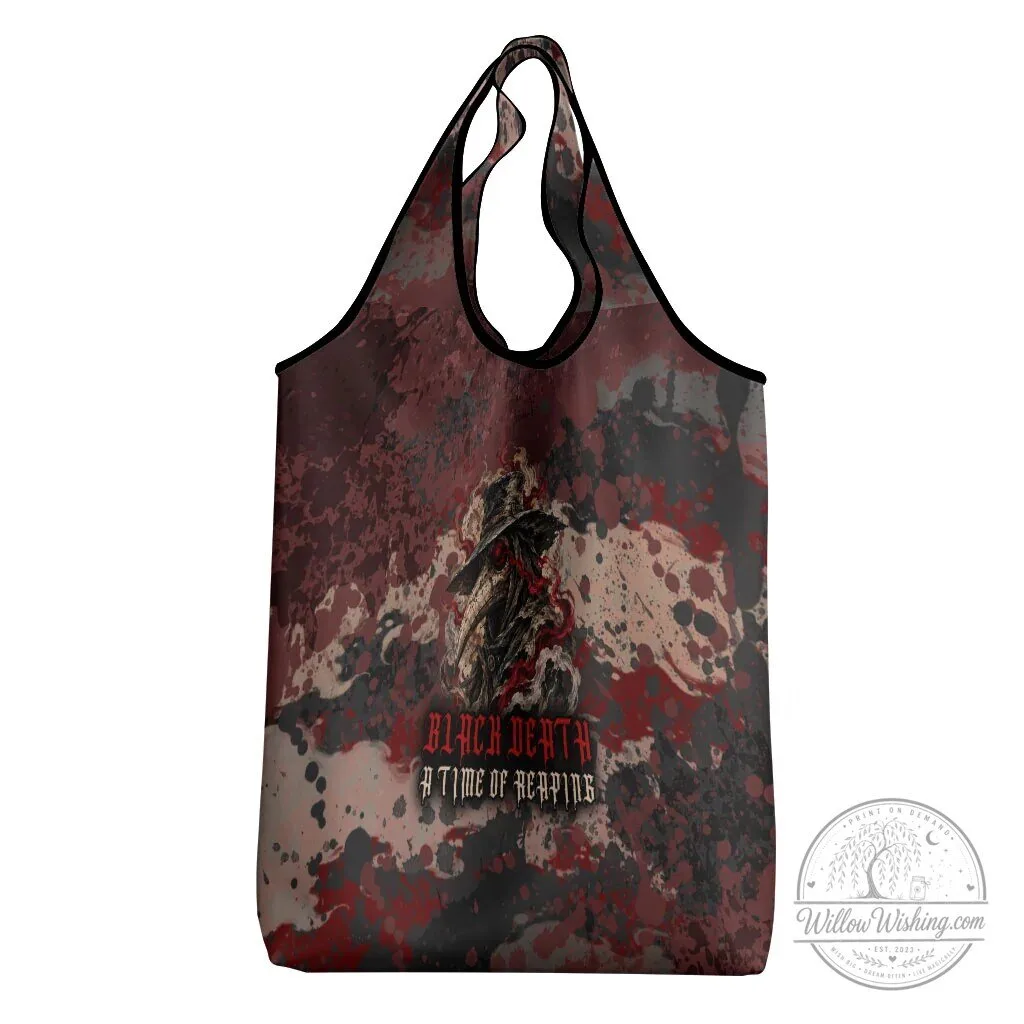 Black Death A Time of Reaping Grim Reaper Plague Doctor Reusable Grocery Bag 13 Black Death A Time of Reaping Grim Reaper Plague Doctor Reusable Grocery Bag