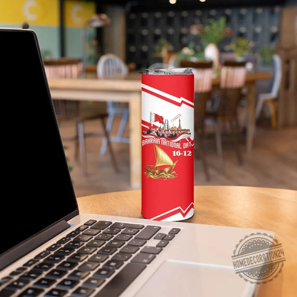 Bahrain National Day Cultural Flag Emblem Vintage Collage Stainless Steel Tumbler 9 Bahrain National Day Cultural Flag Emblem Vintage Collage Stainless Steel Tumbler
