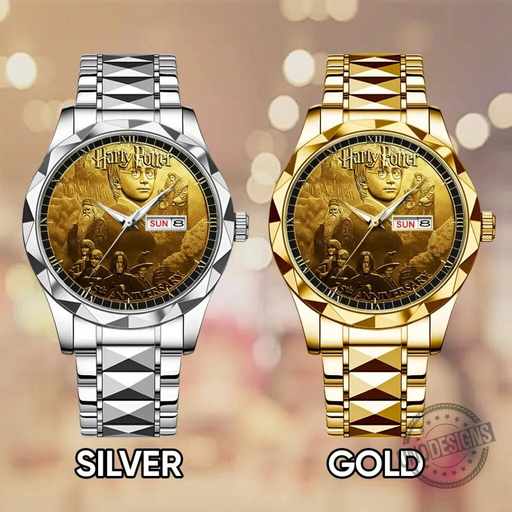 Harry Potter 25th Anniversary Golden Luxury Quartz Watch 6 Harry Potter 25th Anniversary Golden Luxury Quartz Watch