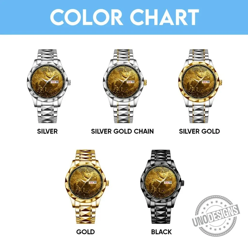 Harry Potter 25th Anniversary Golden Luxury Quartz Watch 8 Harry Potter 25th Anniversary Golden Luxury Quartz Watch
