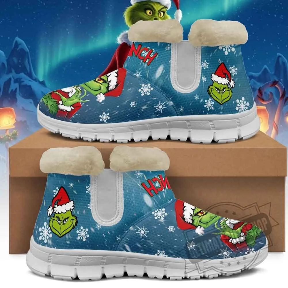 Grinch Christmas Winter Boots