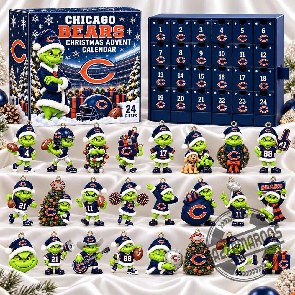 Chicago Bears Grinch Christmas 2026 Advent Calendar