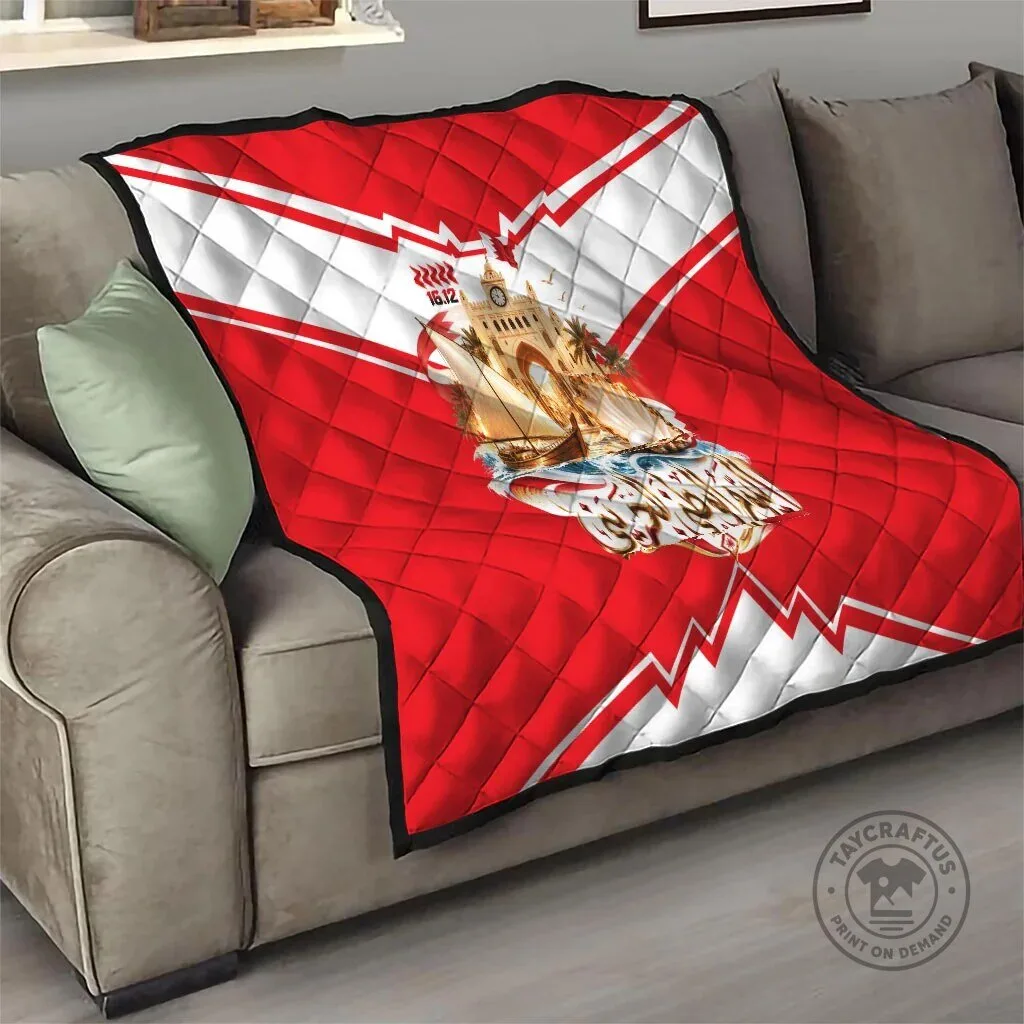 Bahrain National Day Cultural Flag Emblem Vintage Collage Quilt Blanket 14 Bahrain National Day Cultural Flag Emblem Vintage Collage Quilt Blanket
