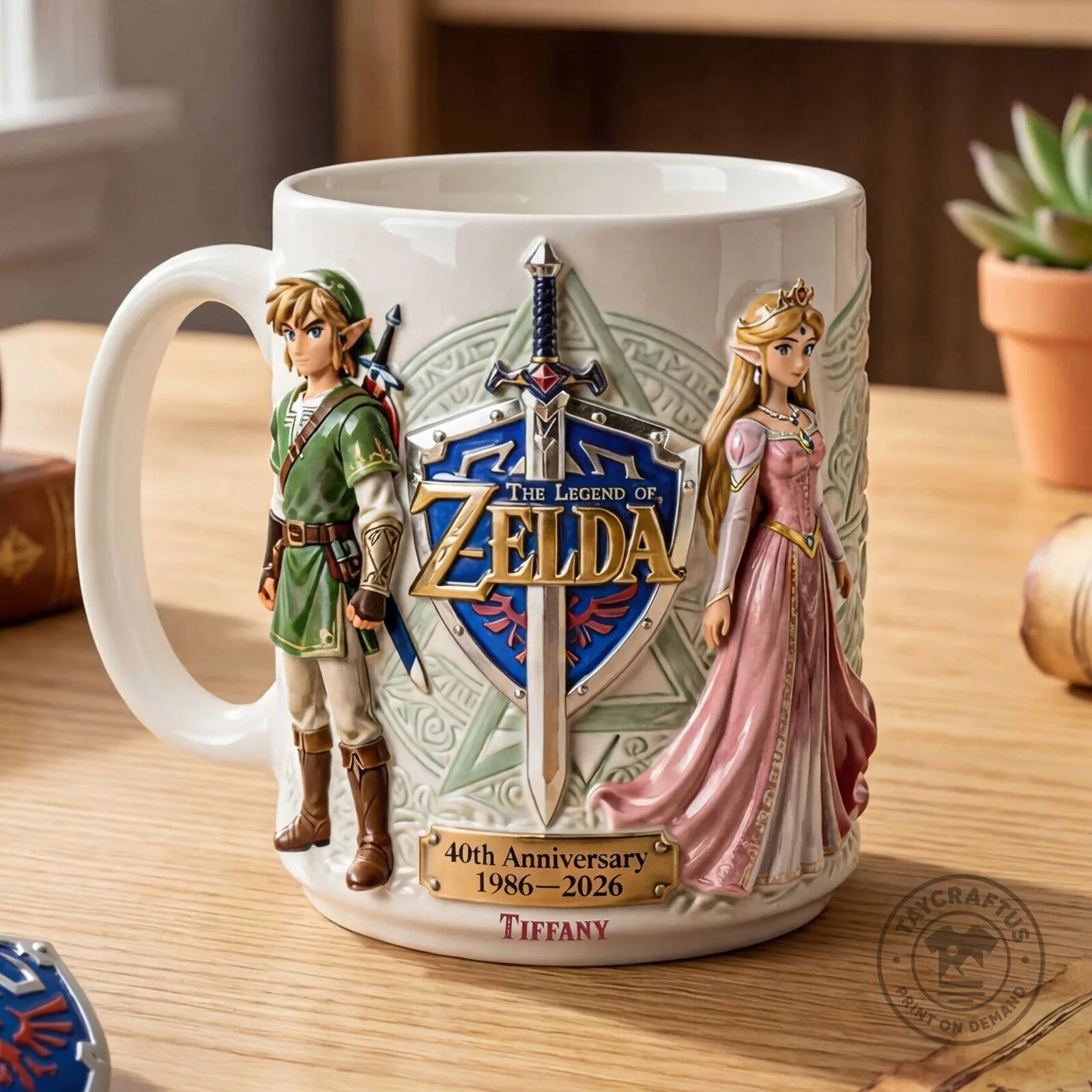 The Legend of Zelda 40th Anniversary Personalized Coffee Mug