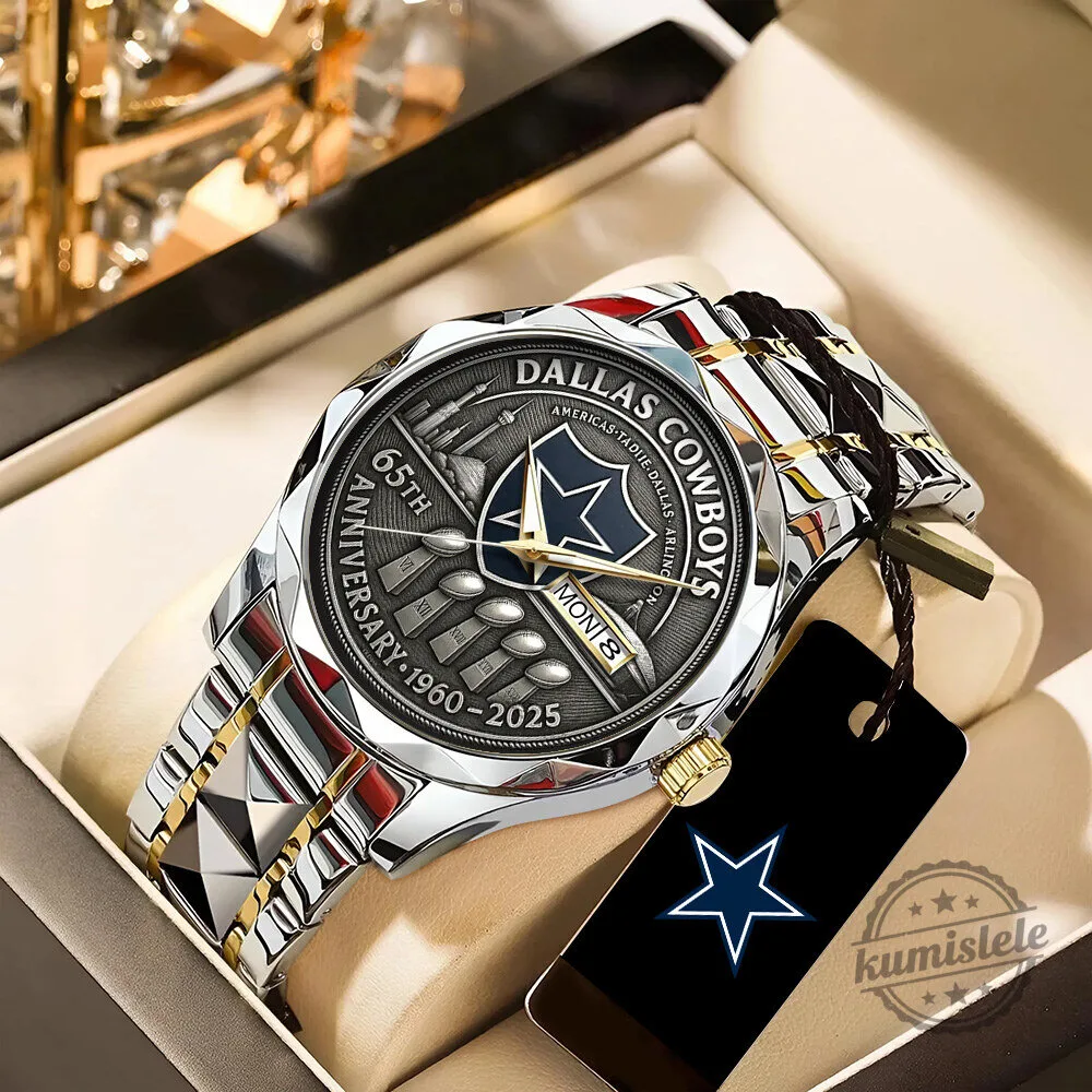 Dallas Cowboys 65th Anniversary 1960-2025 Luxury Quartz Watch