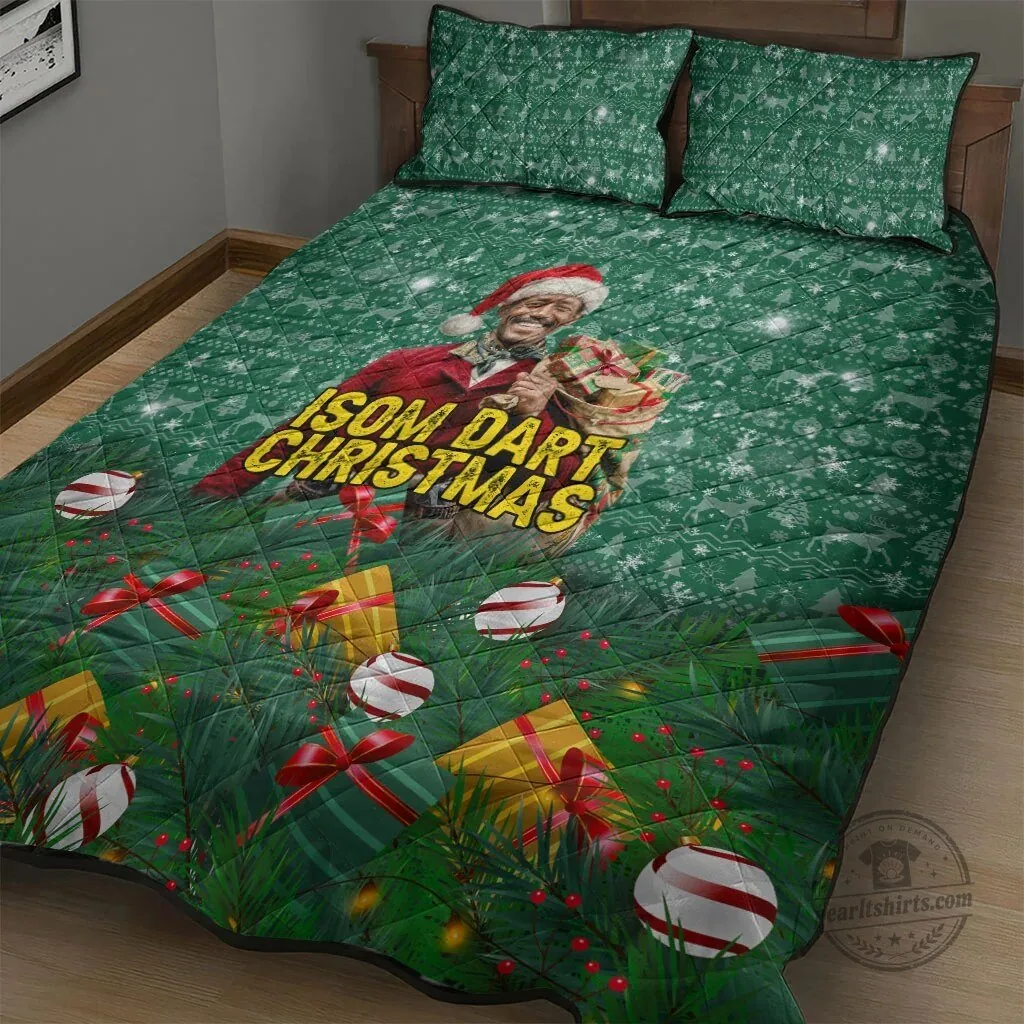 Isom Dart Christmas Holiday Quilted Bedding Set with Pillow Shams 7 Isom Dart Christmas Holiday Quilted Bedding Set with Pillow Shams