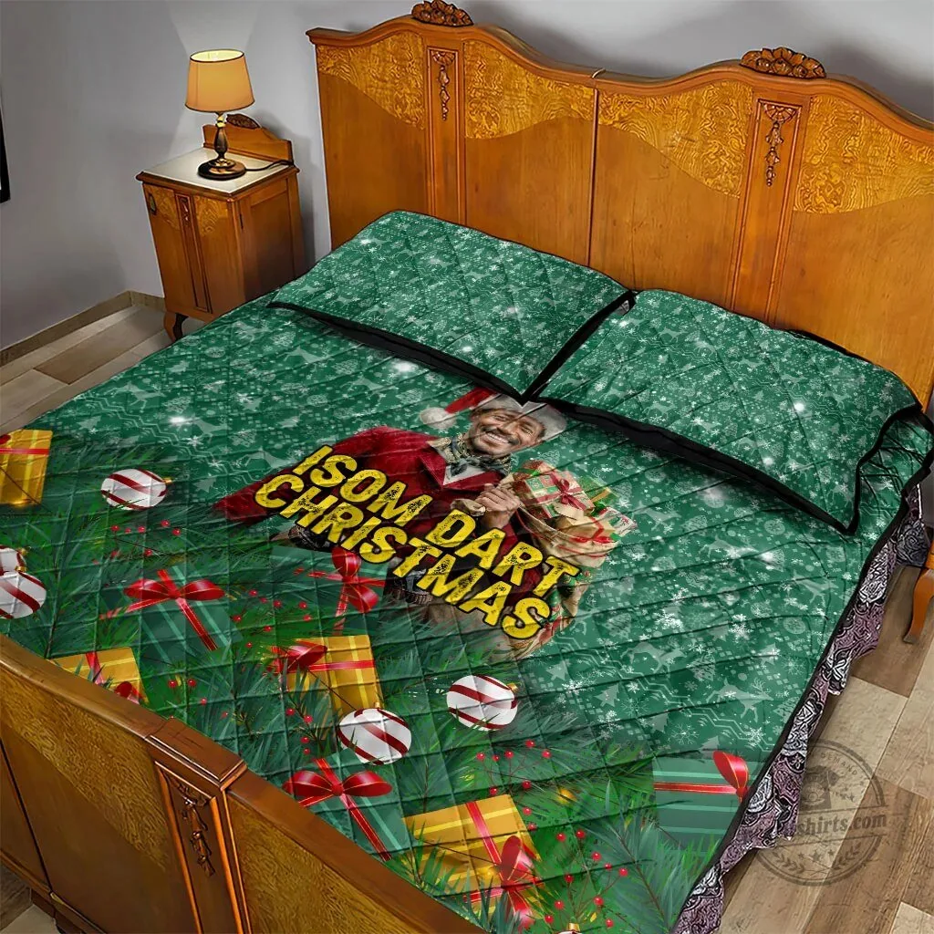 Isom Dart Christmas Holiday Quilted Bedding Set with Pillow Shams 8 Isom Dart Christmas Holiday Quilted Bedding Set with Pillow Shams