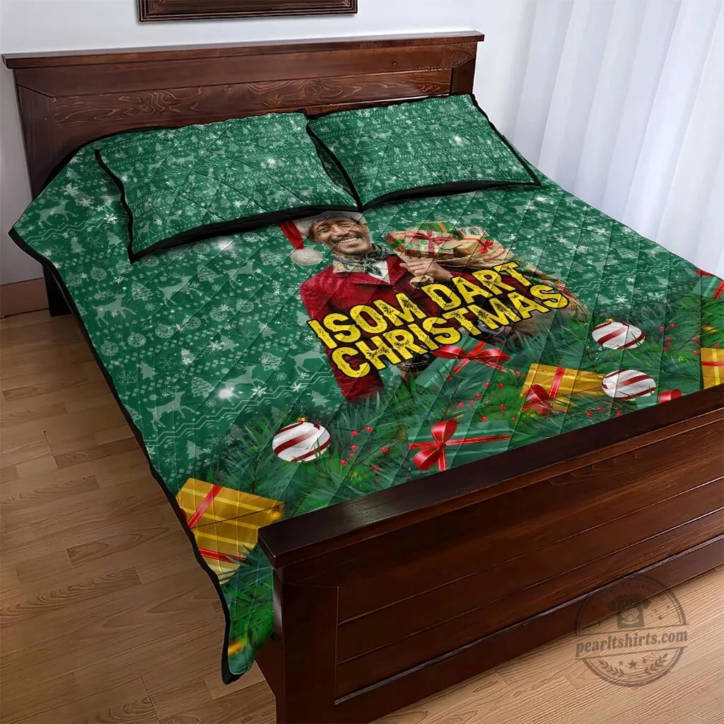 Isom Dart Christmas Holiday Quilted Bedding Set with Pillow Shams 9 Isom Dart Christmas Holiday Quilted Bedding Set with Pillow Shams