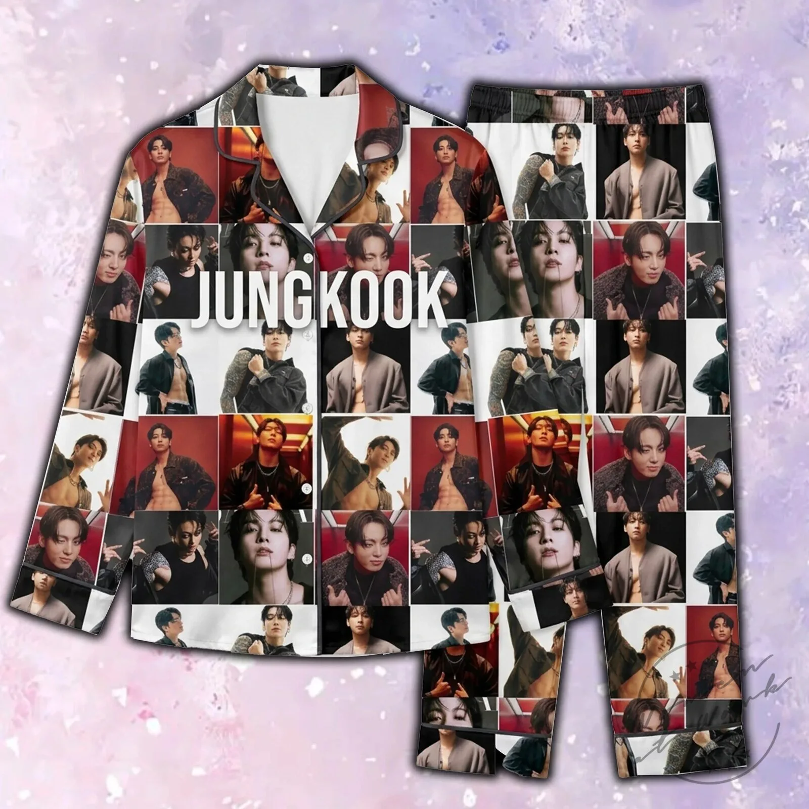 Jungkook Era Photo Collage Pajama Set