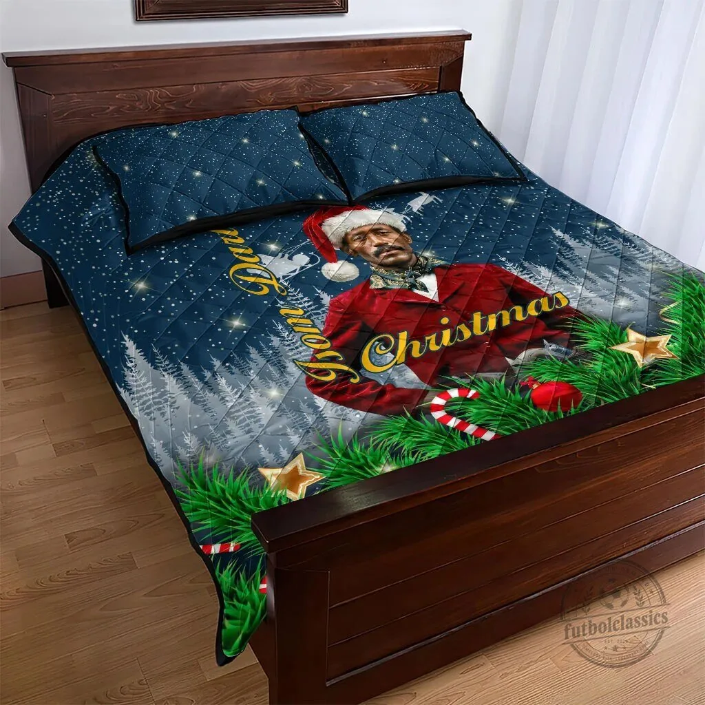 Isom Dart Black Cowboy Santa Merry Christmas Quilted Bedding Set 9 Isom Dart Black Cowboy Santa Merry Christmas Quilted Bedding Set