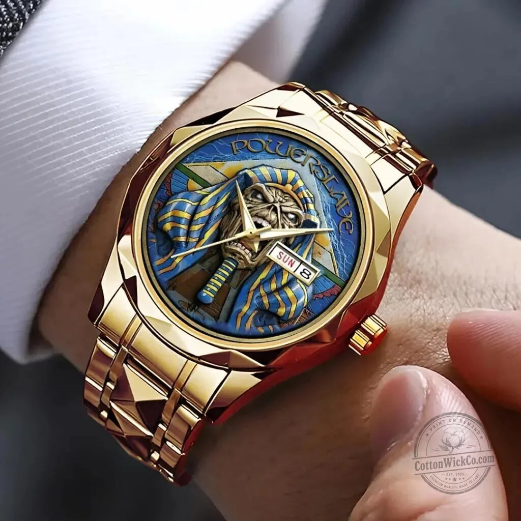 Iron Maiden Powerslave Eddie The Head Heavy Metal Music Band Watch 5 Iron Maiden Powerslave Eddie The Head Heavy Metal Music Band Watch