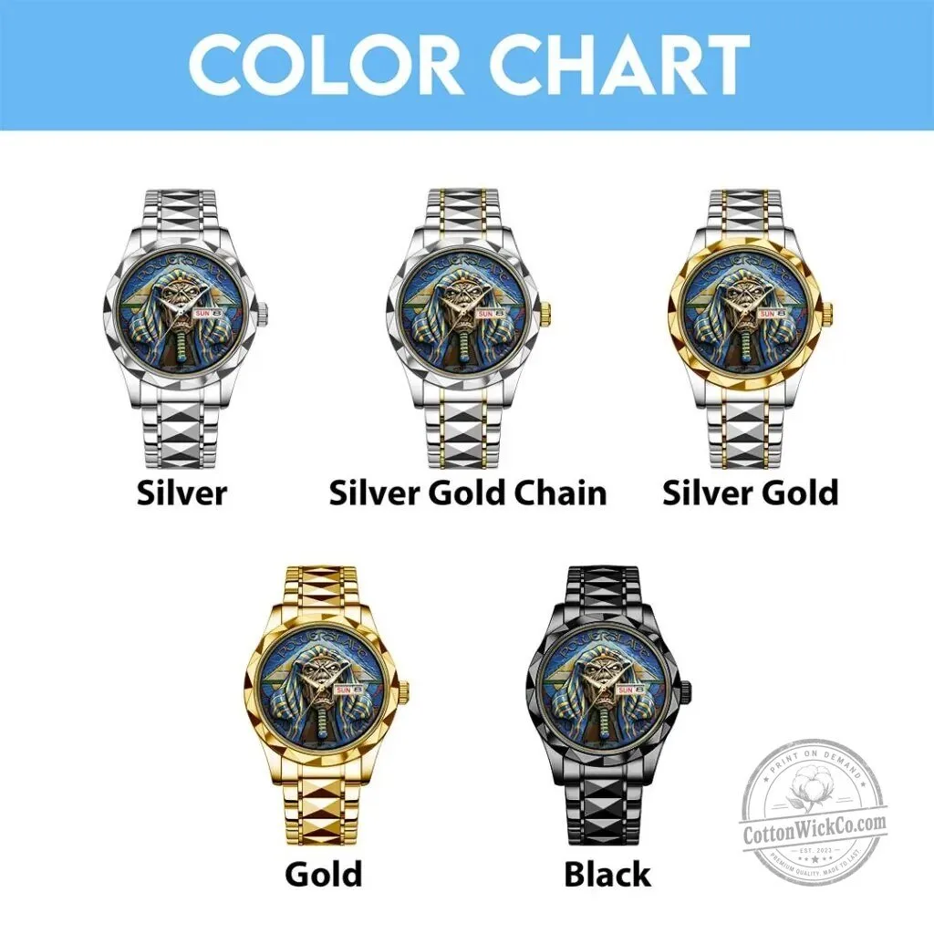Iron Maiden Powerslave Eddie The Head Heavy Metal Music Band Watch 7 Iron Maiden Powerslave Eddie The Head Heavy Metal Music Band Watch
