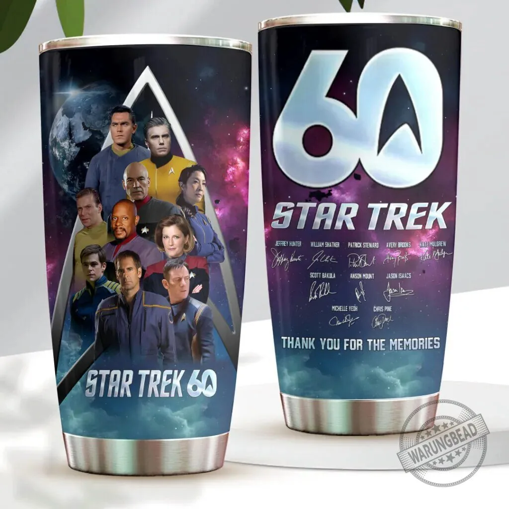 60th Anniversary Tumbler Cup: Thank You For The Memories - Star Trek 4 60th Anniversary Tumbler Cup: Thank You For The Memories - Star Trek