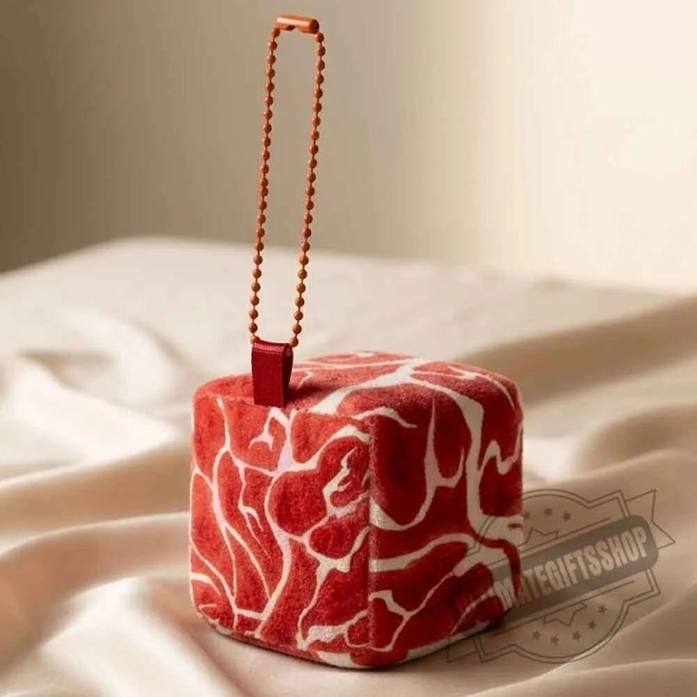 Wagyu Beef Cube Plush Keychain 4 Wagyu Beef Cube Plush Keychain