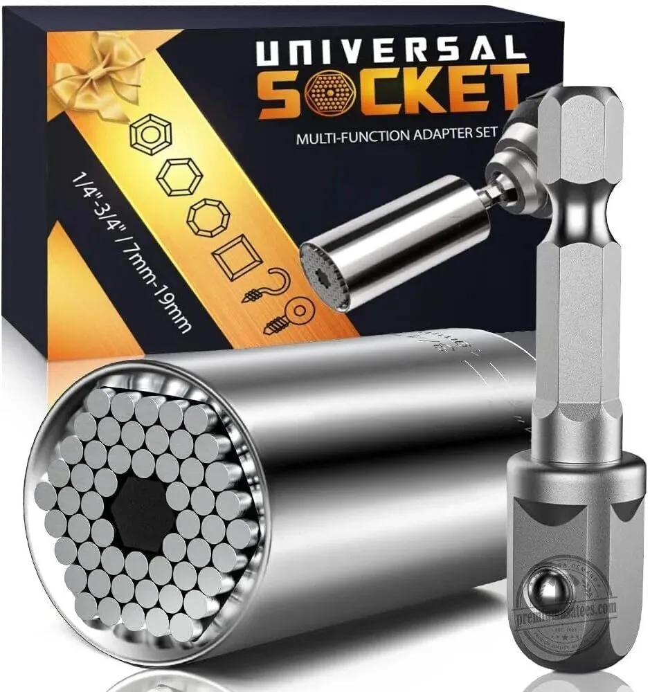 Universal Socket Multi-Function Adapter Set with Power Drill Attachment