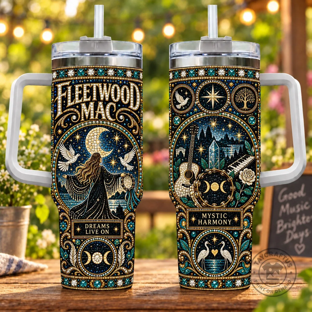Fleetwood Mac Dreams Live On Mystic Harmony Insulated Tumbler