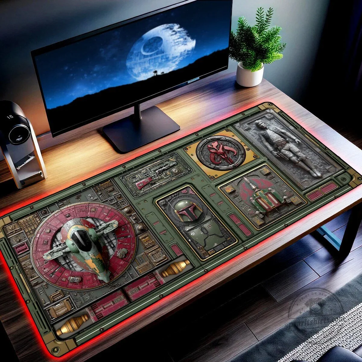 Star Wars Boba Fett Bounty Hunter Armory Gaming Mouse Pad