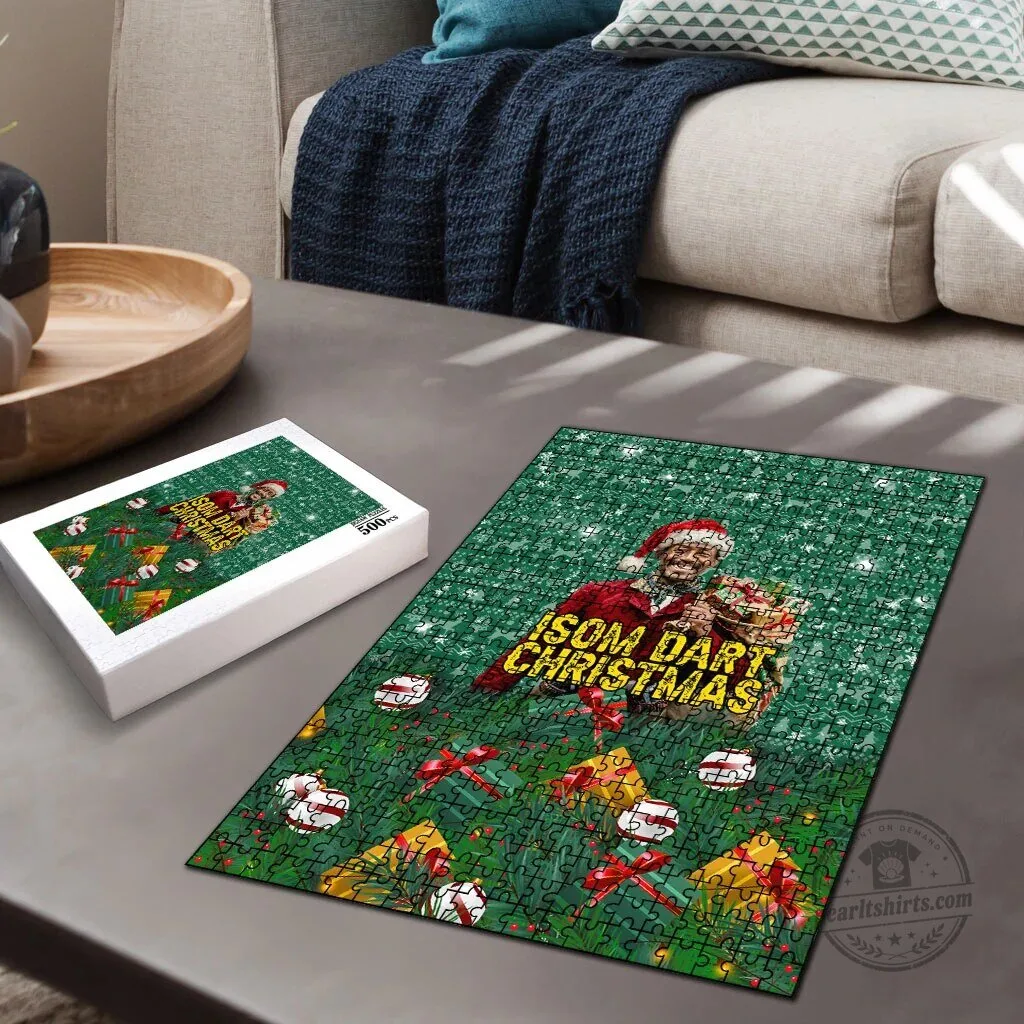 Isom Dart Christmas Holiday Reindeer Black Cowboy Western Jigsaw Puzzle 8 Isom Dart Christmas Holiday Reindeer Black Cowboy Western Jigsaw Puzzle