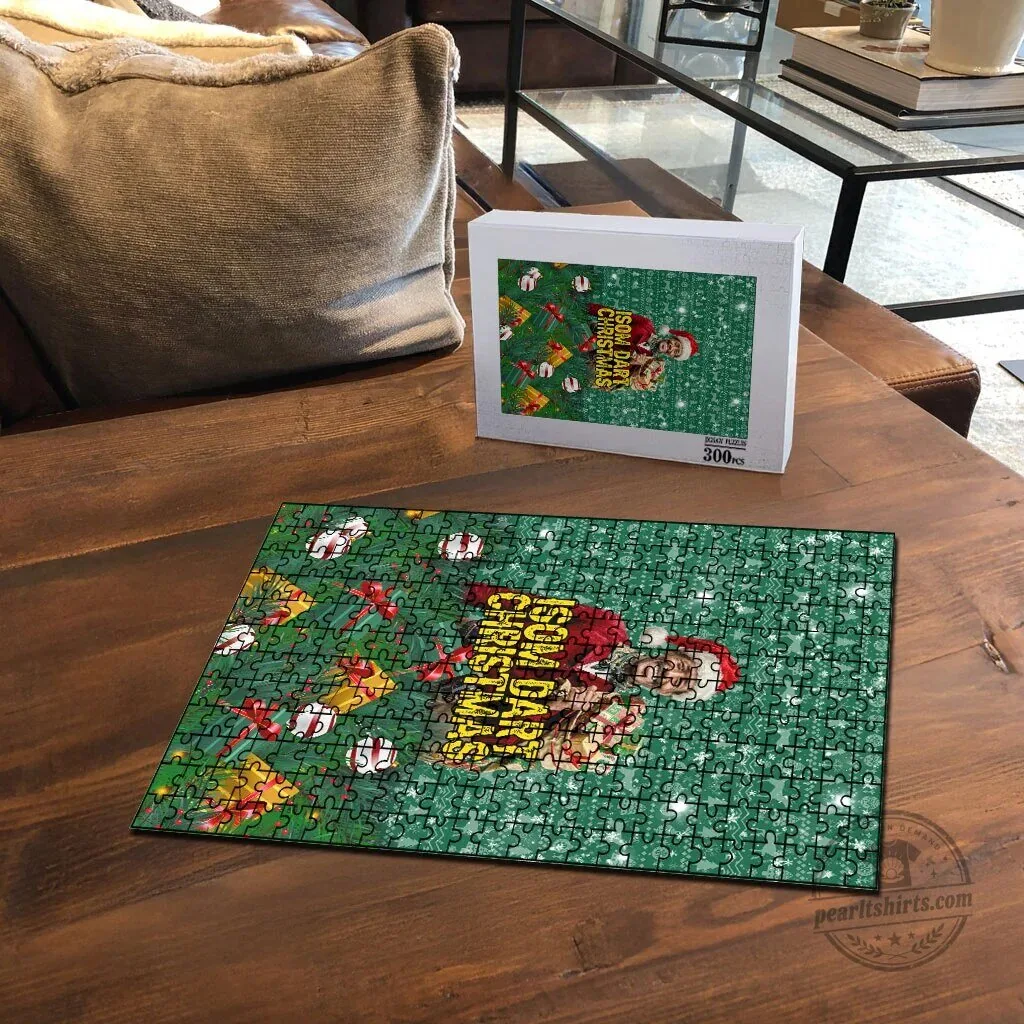 Isom Dart Christmas Holiday Reindeer Black Cowboy Western Jigsaw Puzzle 9 Isom Dart Christmas Holiday Reindeer Black Cowboy Western Jigsaw Puzzle