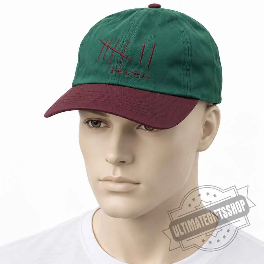Seven Tally Marks Embroidered Baseball Cap 5 Seven Tally Marks Embroidered Baseball Cap