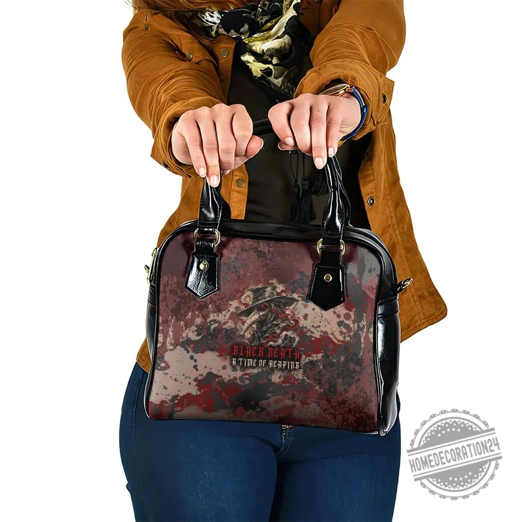 Black Death A Time Of Reaping Gothic Horror Shoulder Handbag