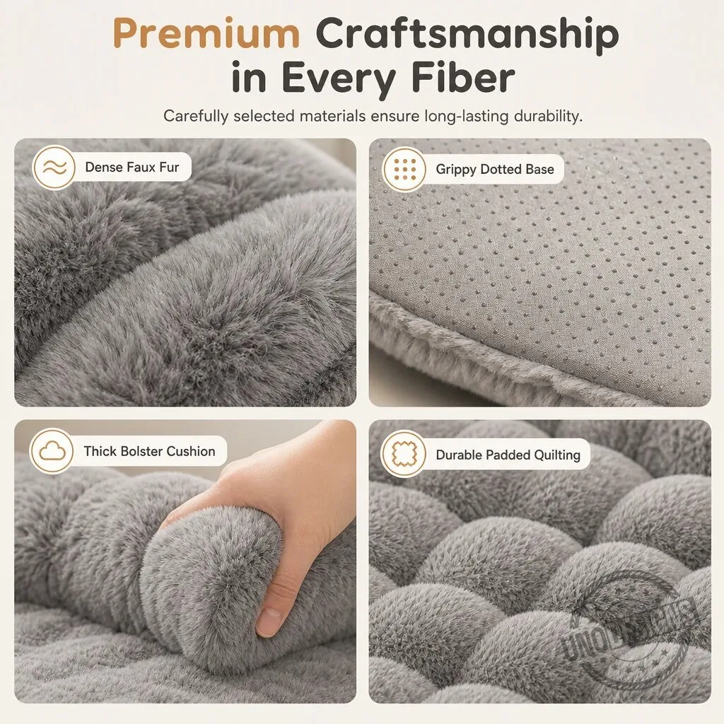 Plush Faux Rabbit Fur Pet Furniture Protector Blanket for Dogs and Cats 16 Plush Faux Rabbit Fur Pet Furniture Protector Blanket for Dogs and Cats