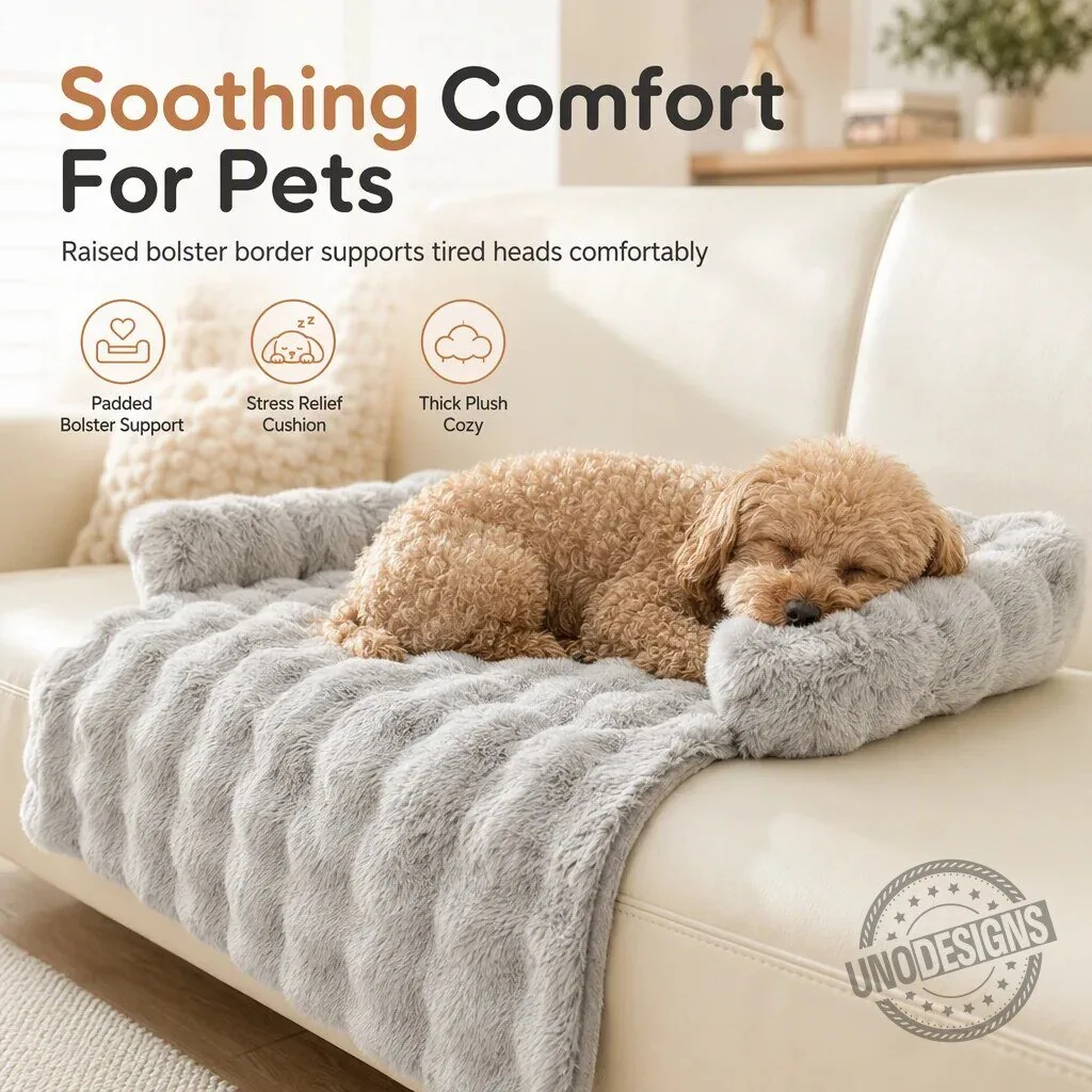 Plush Faux Rabbit Fur Pet Furniture Protector Blanket for Dogs and Cats 17 Plush Faux Rabbit Fur Pet Furniture Protector Blanket for Dogs and Cats