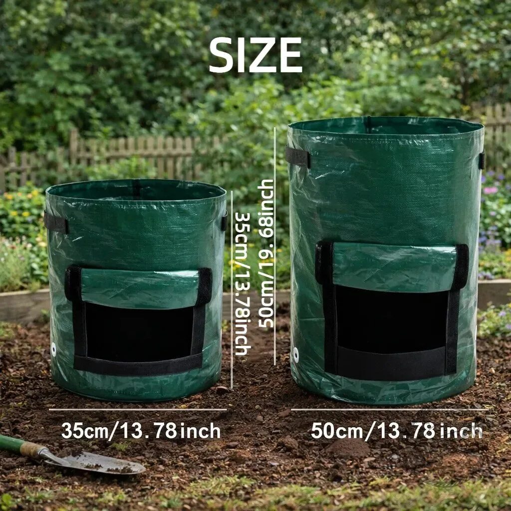 Reusable Potato Grow Bag with Harvest Window for Vegetable Planting 19 Reusable Potato Grow Bag with Harvest Window for Vegetable Planting