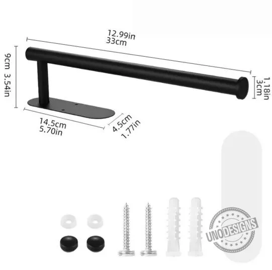 Matte Black Under Cabinet Paper Towel Holder Rack for Kitchen Organization 18 Matte Black Under Cabinet Paper Towel Holder Rack for Kitchen Organization