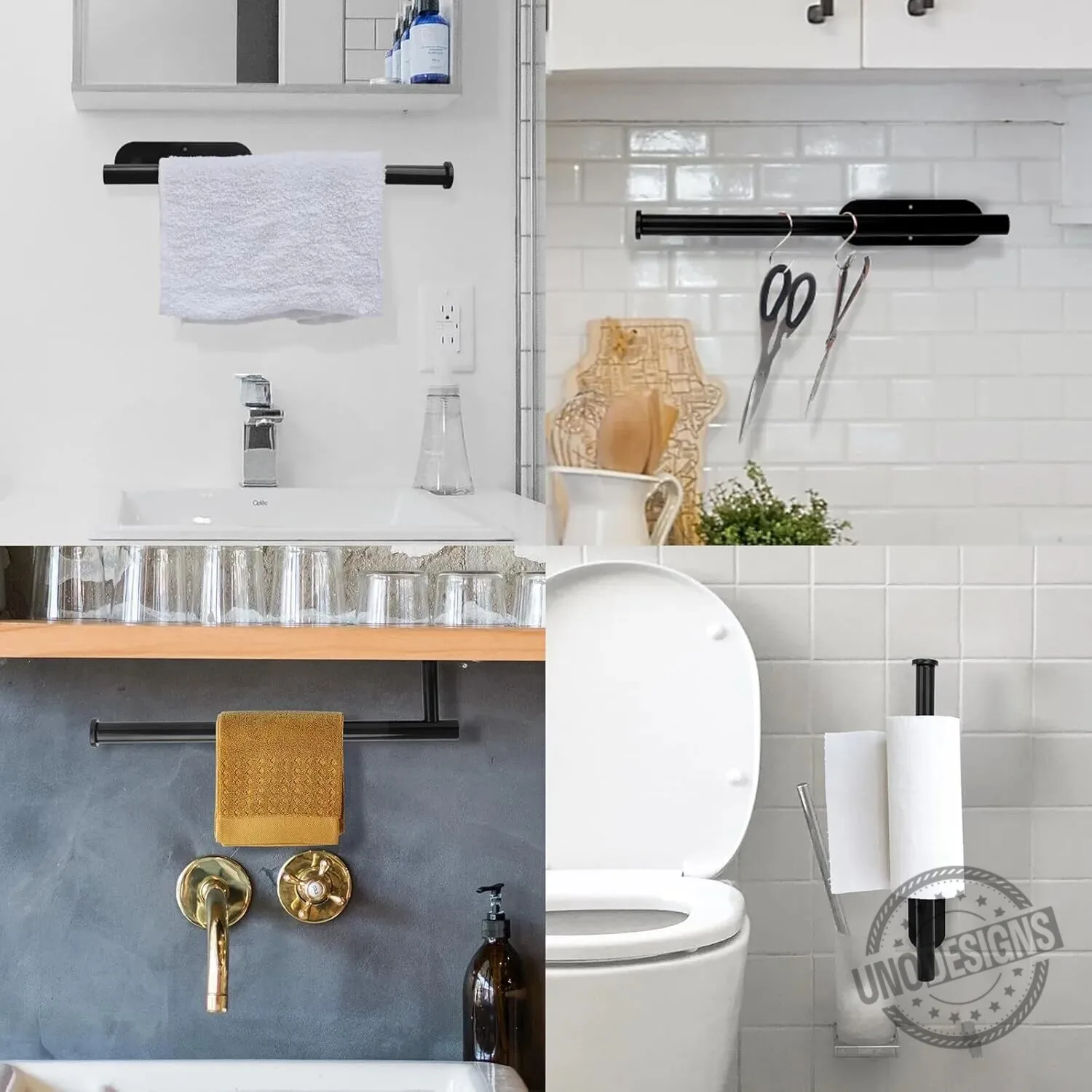 Matte Black Under Cabinet Paper Towel Holder Rack for Kitchen Organization 20 Matte Black Under Cabinet Paper Towel Holder Rack for Kitchen Organization