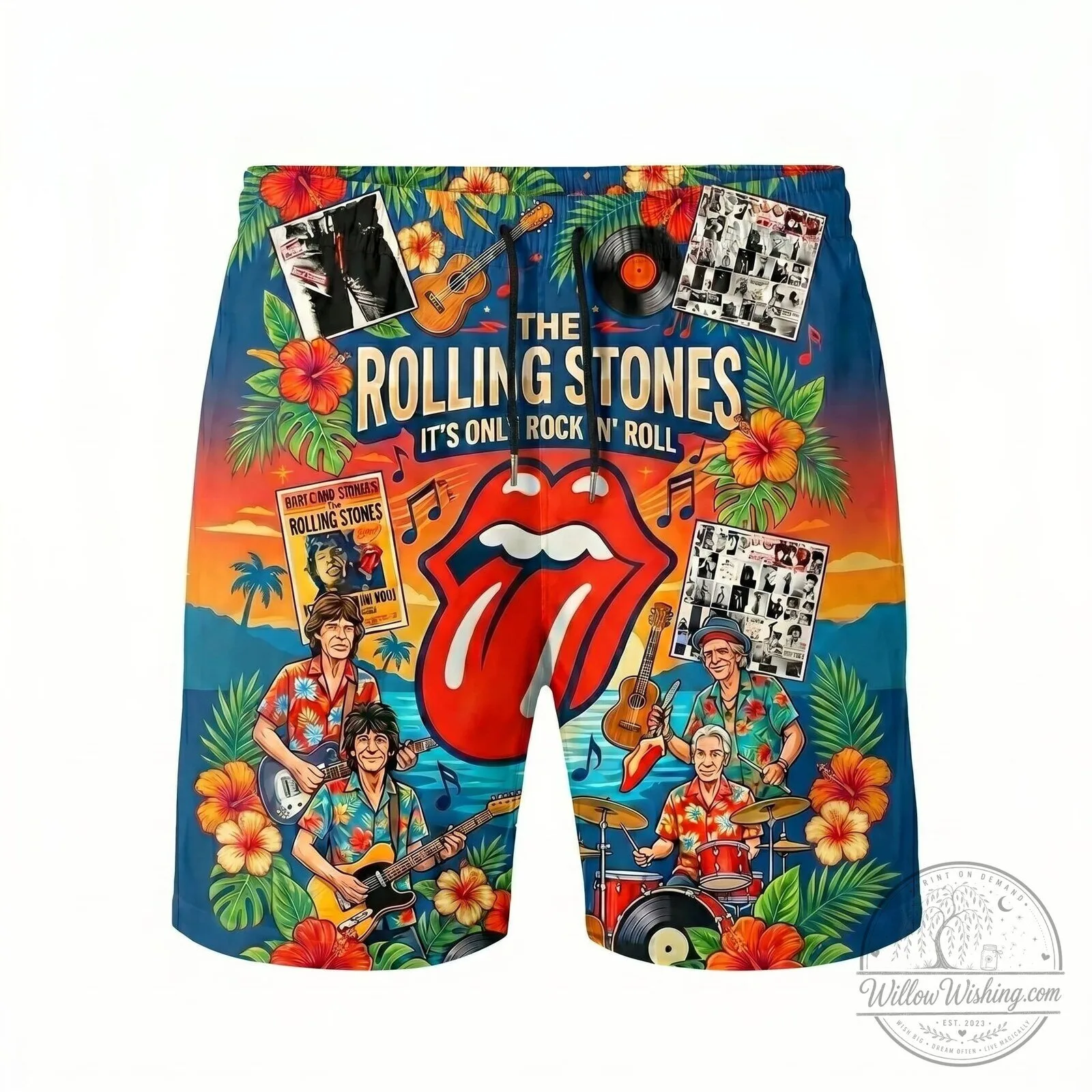 The Rolling Stones It's Only Rock 'n Roll Hawaiian Shirt 5 The Rolling Stones It