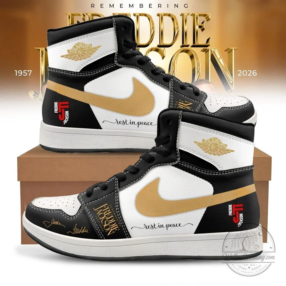 Freddie Jackson Forever In Our Hearts Tribute Air Jordan High Top Sneakers