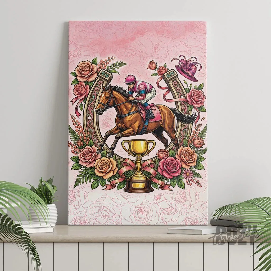 Melbourne Horse Racing Floral Horseshoe Pink Rose Wall Art Canvas 8 Melbourne Horse Racing Floral Horseshoe Pink Rose Wall Art Canvas